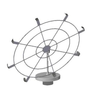 Titanium holder for filters, 150 mm, for semi-micro and analytical balances (SART-PN YSH30)