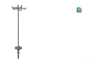 Syringe Holder designed to hold analytical glass syringes and plastic syringes (typically used for in vivo applications), for Cubis II, for use without automated or manual inner draft shield (SART-PN YSH46-3)